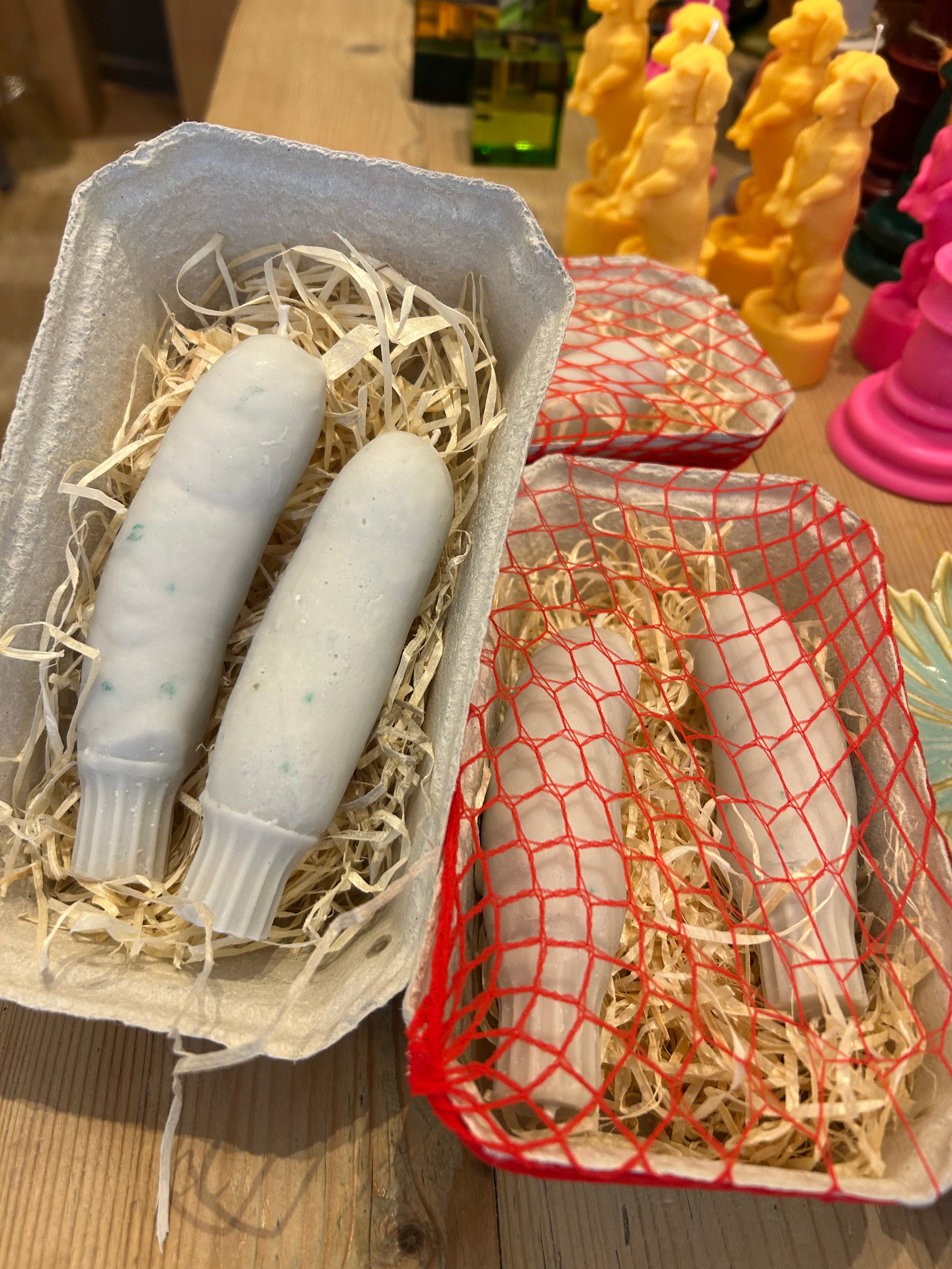 Weißwurst Paar Kerze
